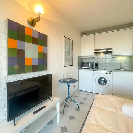 公寓 Vecchio Port Vauban Sea Front 3 Pers Ac Wifi