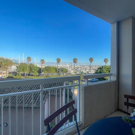 Vecchio Port Vauban Sea Front 3 Pers Ac Wifi 公寓 昂蒂布